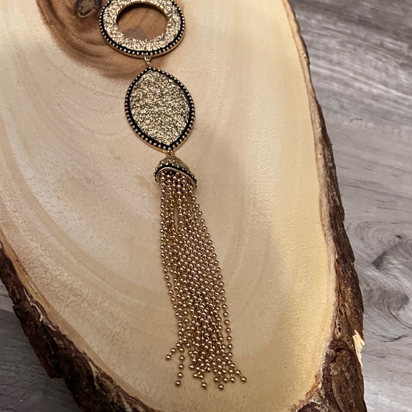 3/$18 Gold Pendant Necklace with Tassel Lot 736 - Picture 6 of 10